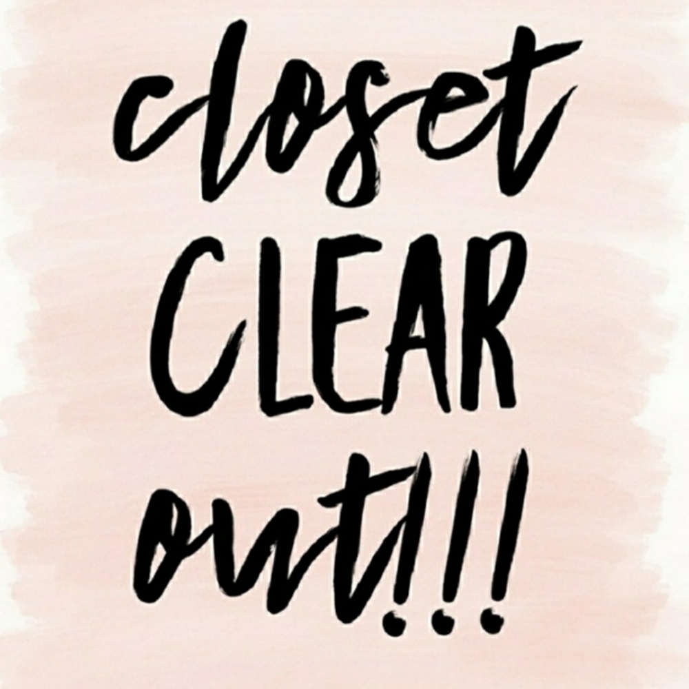 Closet Clear Out. ALL items on sale